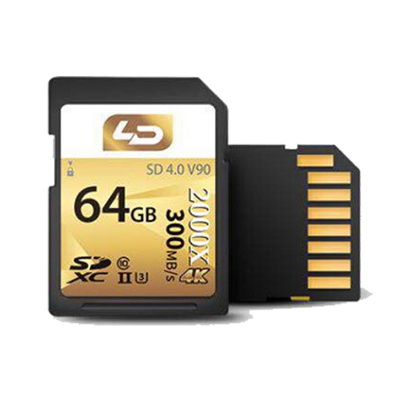 美國(guó)LD SD v90內(nèi)存卡64G高速數(shù)碼單反存儲(chǔ)卡128g SDHC 300MB/S